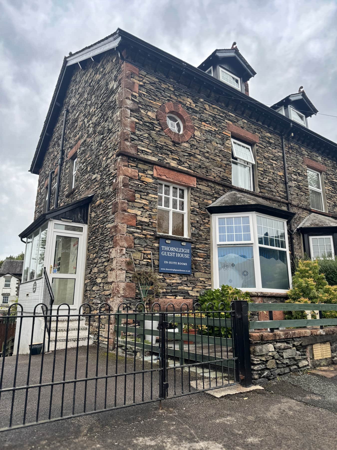 The traditional stone exterior of Thornleigh Guest House